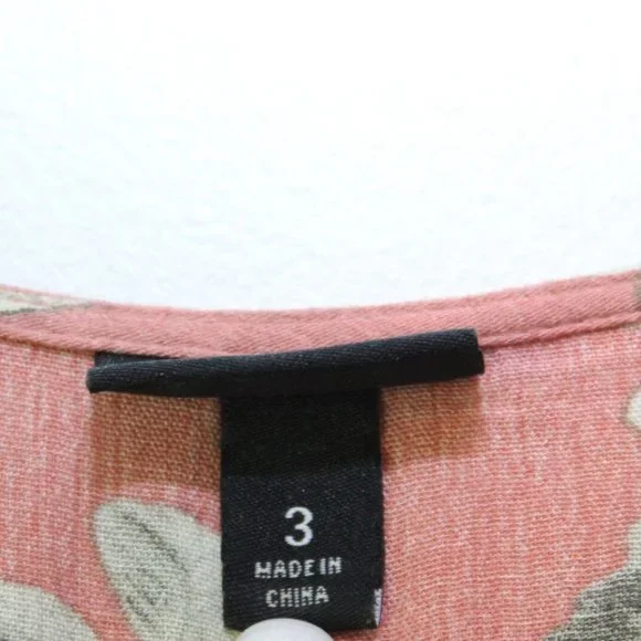 Torrid Dusty Coral Floral Crinkle Gauze Crochet Babydoll Top Size 3 3X H13239 - Picture 7 of 12